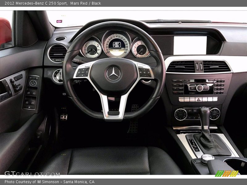 Mars Red / Black 2012 Mercedes-Benz C 250 Sport