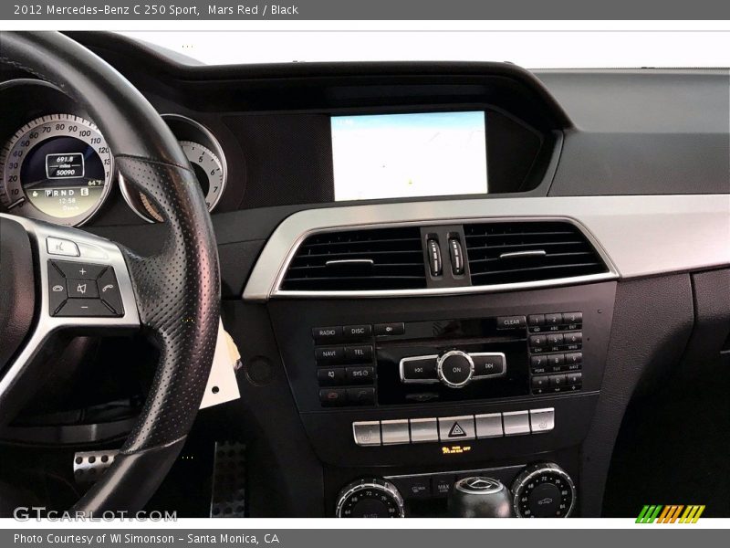 Mars Red / Black 2012 Mercedes-Benz C 250 Sport