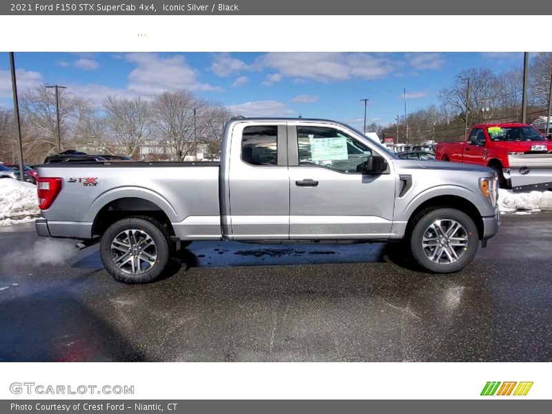 Iconic Silver / Black 2021 Ford F150 STX SuperCab 4x4