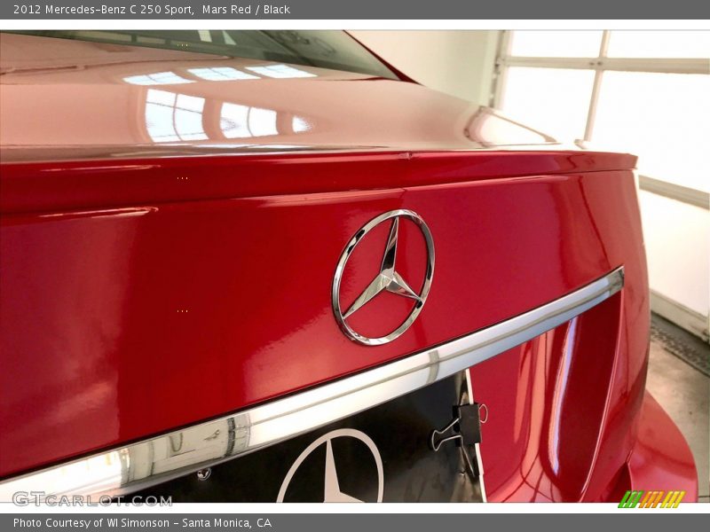 Mars Red / Black 2012 Mercedes-Benz C 250 Sport
