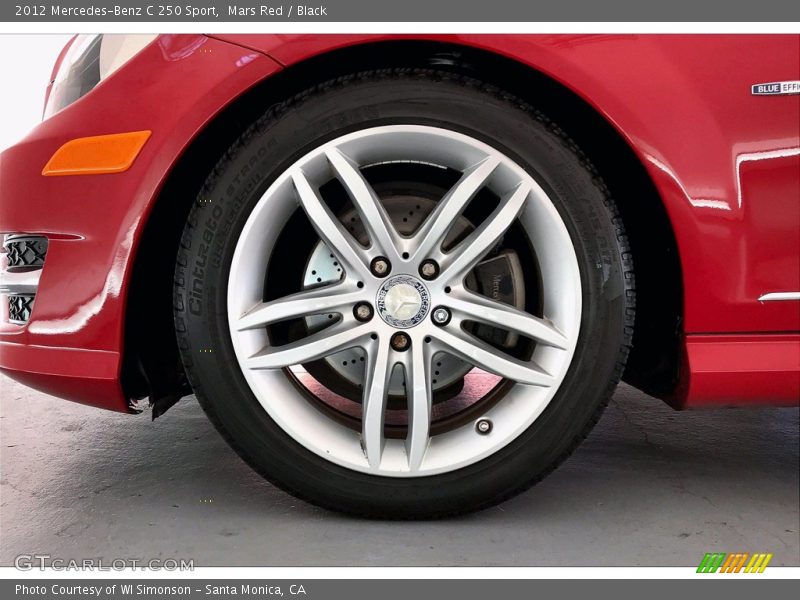 Mars Red / Black 2012 Mercedes-Benz C 250 Sport