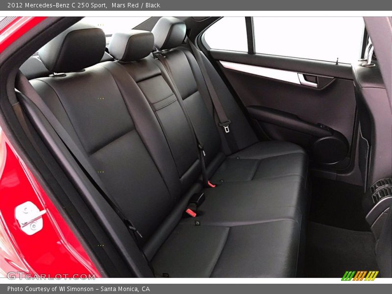 Mars Red / Black 2012 Mercedes-Benz C 250 Sport