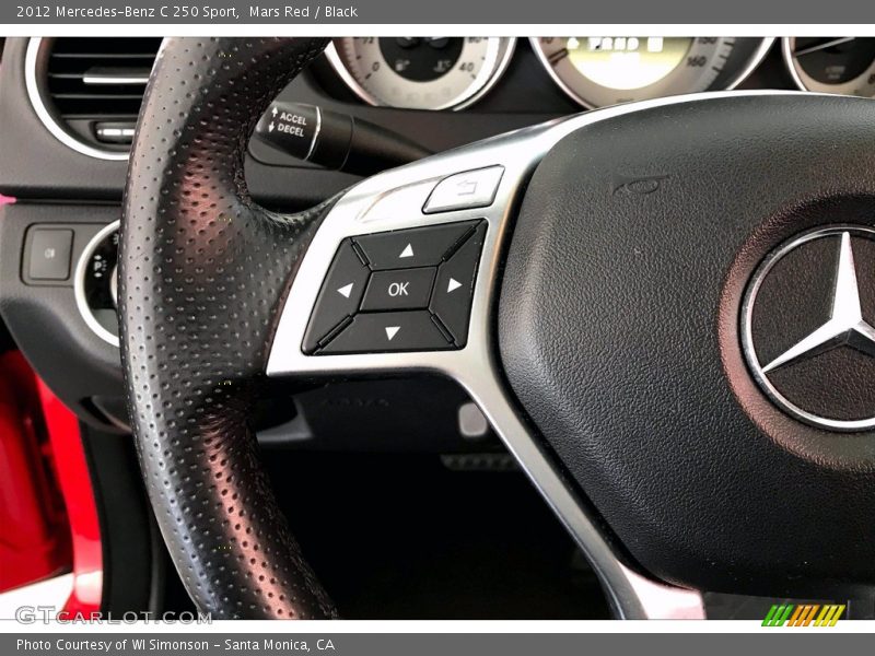 Mars Red / Black 2012 Mercedes-Benz C 250 Sport