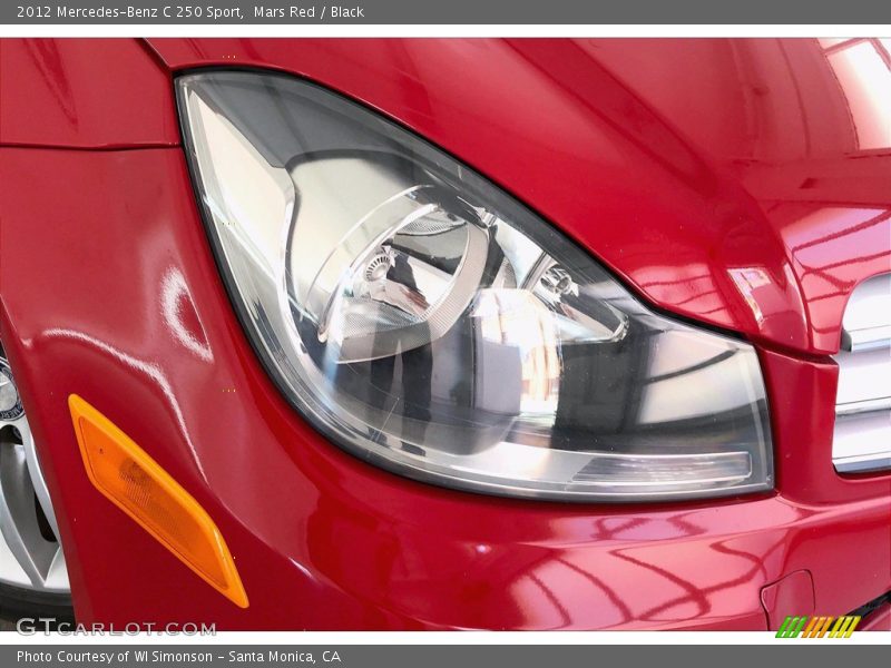 Mars Red / Black 2012 Mercedes-Benz C 250 Sport