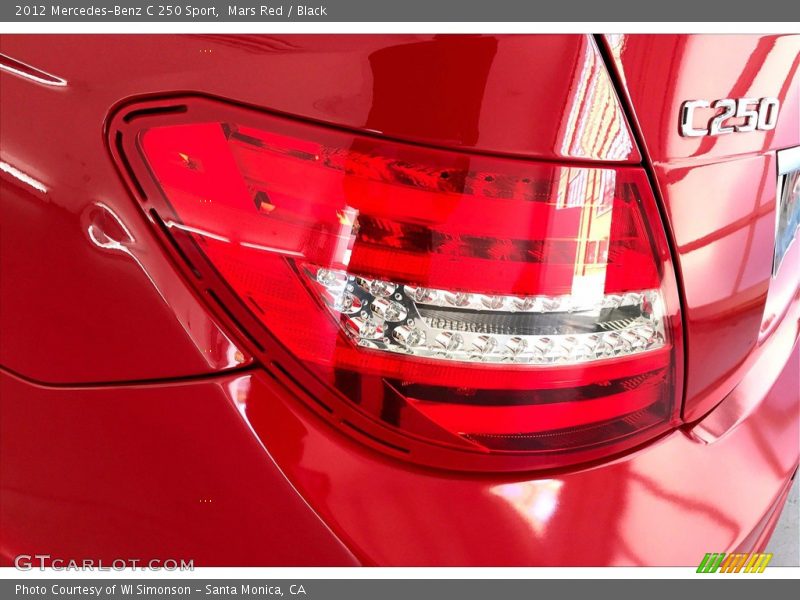 Mars Red / Black 2012 Mercedes-Benz C 250 Sport