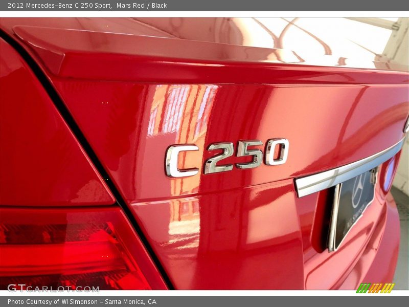 Mars Red / Black 2012 Mercedes-Benz C 250 Sport