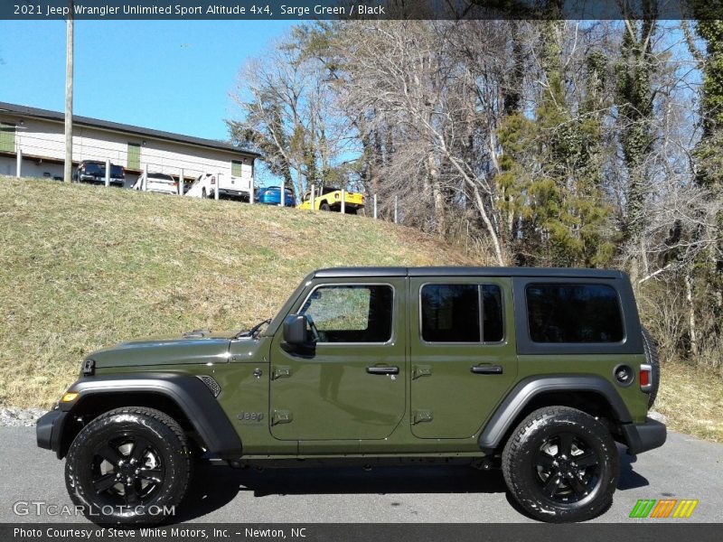 Sarge Green / Black 2021 Jeep Wrangler Unlimited Sport Altitude 4x4