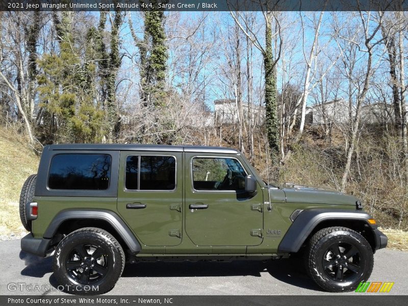 Sarge Green / Black 2021 Jeep Wrangler Unlimited Sport Altitude 4x4