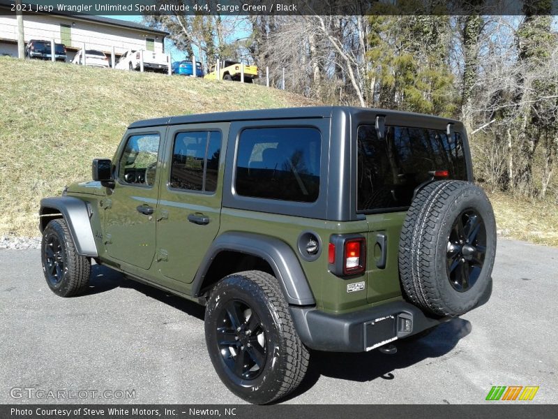 Sarge Green / Black 2021 Jeep Wrangler Unlimited Sport Altitude 4x4