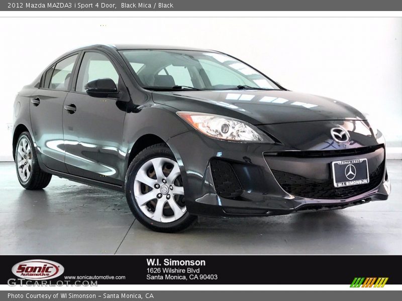 Black Mica / Black 2012 Mazda MAZDA3 i Sport 4 Door
