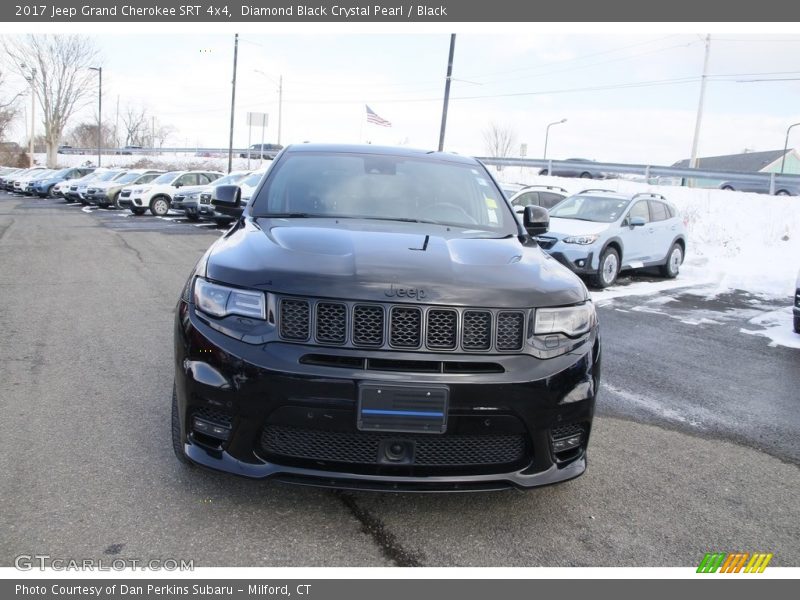Diamond Black Crystal Pearl / Black 2017 Jeep Grand Cherokee SRT 4x4