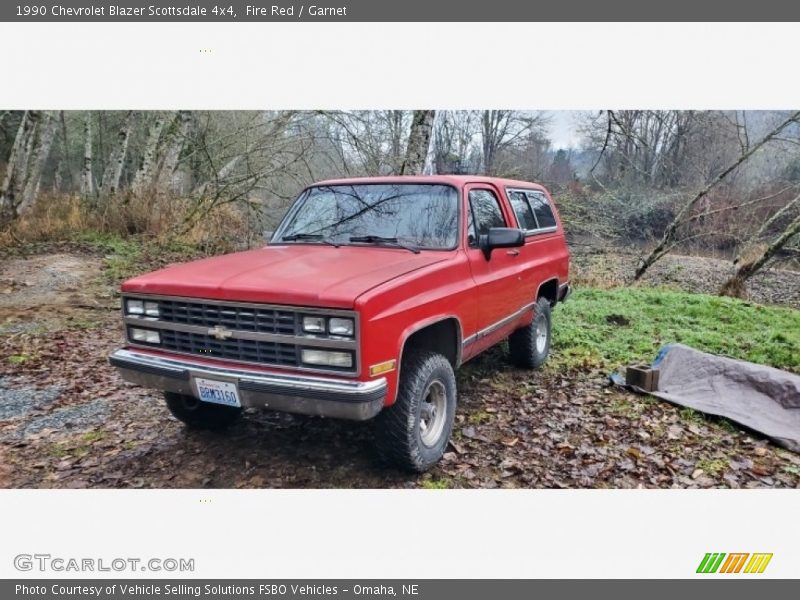 Front 3/4 View of 1990 Blazer Scottsdale 4x4