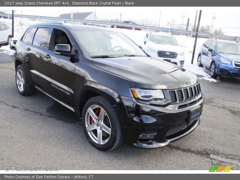 Diamond Black Crystal Pearl / Black 2017 Jeep Grand Cherokee SRT 4x4