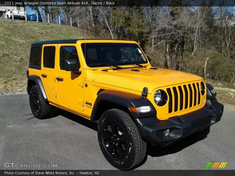 Front 3/4 View of 2021 Wrangler Unlimited Sport Altitude 4x4