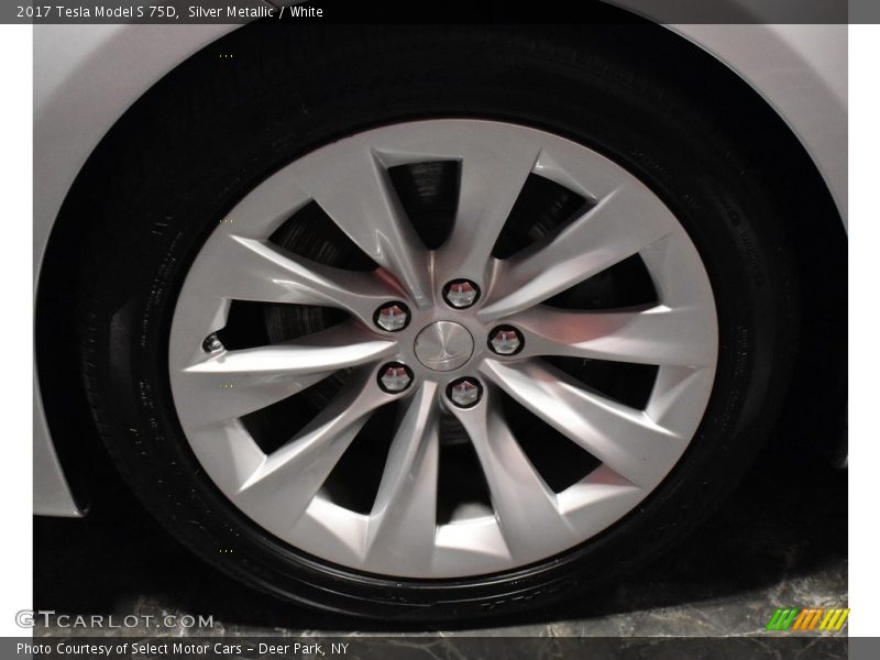 Silver Metallic / White 2017 Tesla Model S 75D