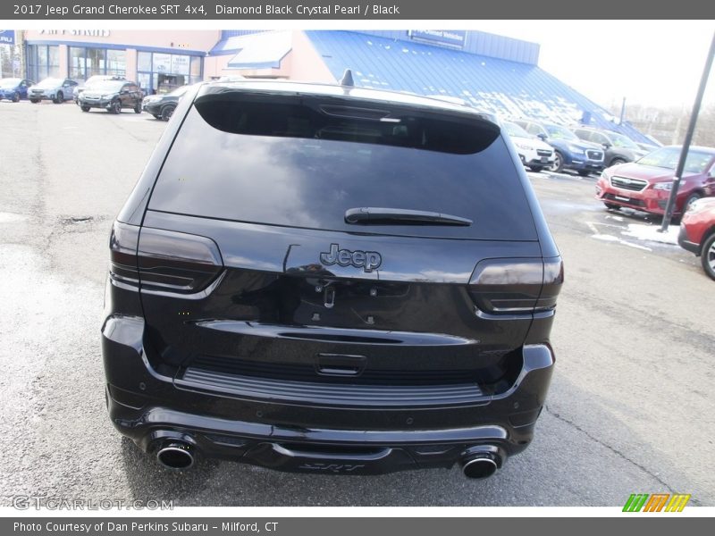 Diamond Black Crystal Pearl / Black 2017 Jeep Grand Cherokee SRT 4x4
