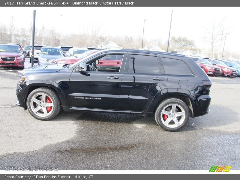 Diamond Black Crystal Pearl / Black 2017 Jeep Grand Cherokee SRT 4x4