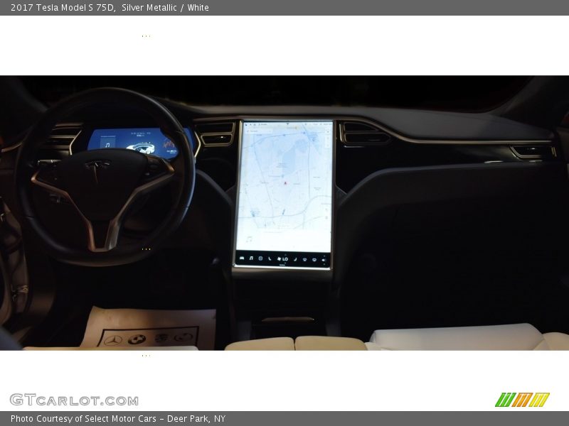 Silver Metallic / White 2017 Tesla Model S 75D