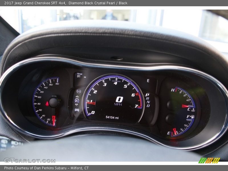 Diamond Black Crystal Pearl / Black 2017 Jeep Grand Cherokee SRT 4x4