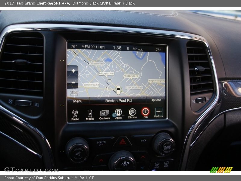 Navigation of 2017 Grand Cherokee SRT 4x4