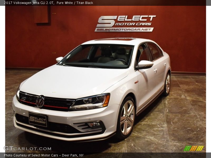 Pure White / Titan Black 2017 Volkswagen Jetta GLI 2.0T