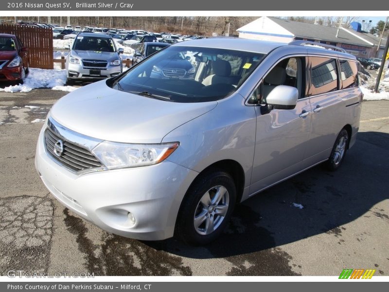 Brilliant Silver / Gray 2016 Nissan Quest SV