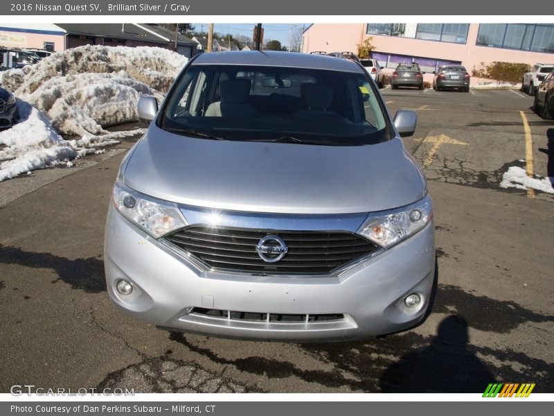 Brilliant Silver / Gray 2016 Nissan Quest SV