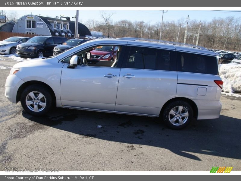 Brilliant Silver / Gray 2016 Nissan Quest SV