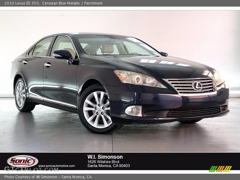 Cerulean Blue Metallic / Parchment 2010 Lexus ES 350