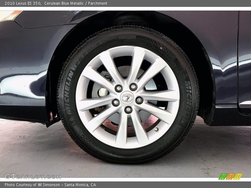 Cerulean Blue Metallic / Parchment 2010 Lexus ES 350