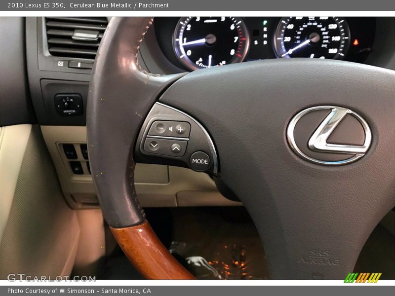 Cerulean Blue Metallic / Parchment 2010 Lexus ES 350