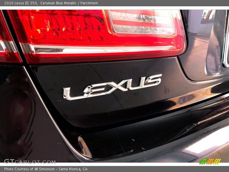 Cerulean Blue Metallic / Parchment 2010 Lexus ES 350