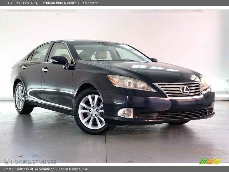 Cerulean Blue Metallic / Parchment 2010 Lexus ES 350