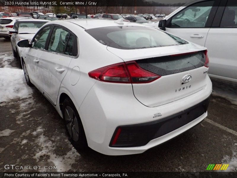 Ceramic White / Gray 2020 Hyundai Ioniq Hybrid SE