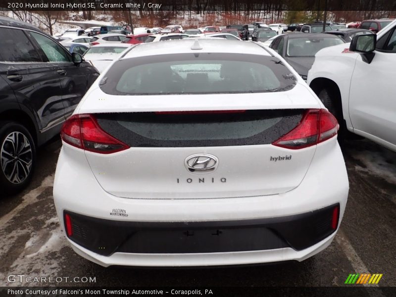 Ceramic White / Gray 2020 Hyundai Ioniq Hybrid SE