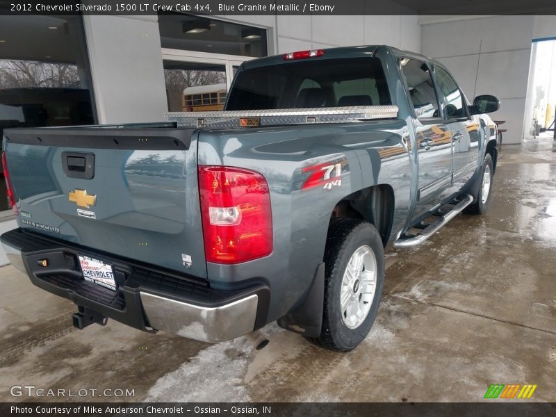 Blue Granite Metallic / Ebony 2012 Chevrolet Silverado 1500 LT Crew Cab 4x4