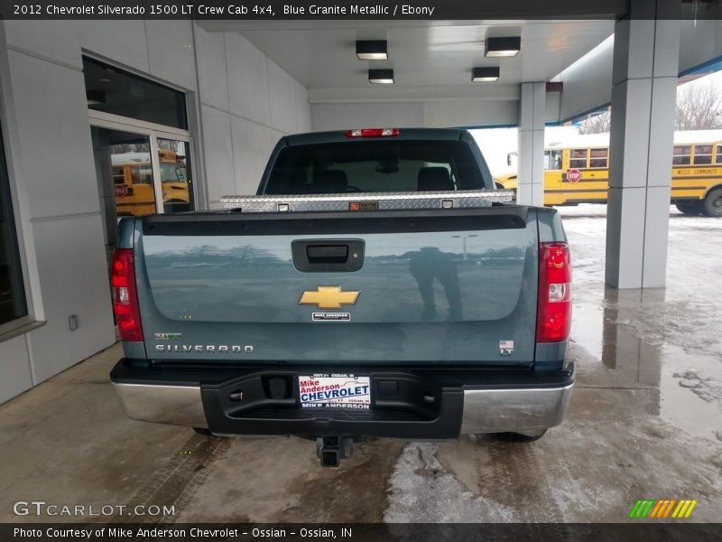 Blue Granite Metallic / Ebony 2012 Chevrolet Silverado 1500 LT Crew Cab 4x4