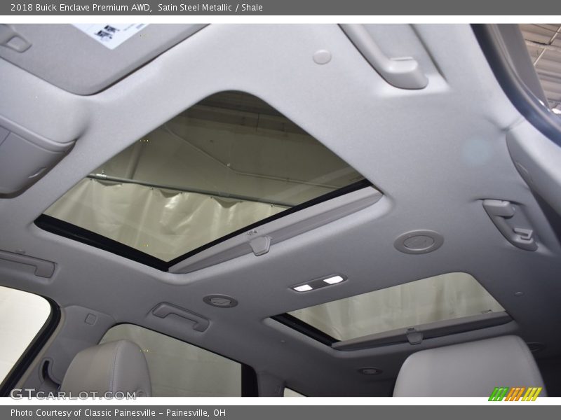 Satin Steel Metallic / Shale 2018 Buick Enclave Premium AWD