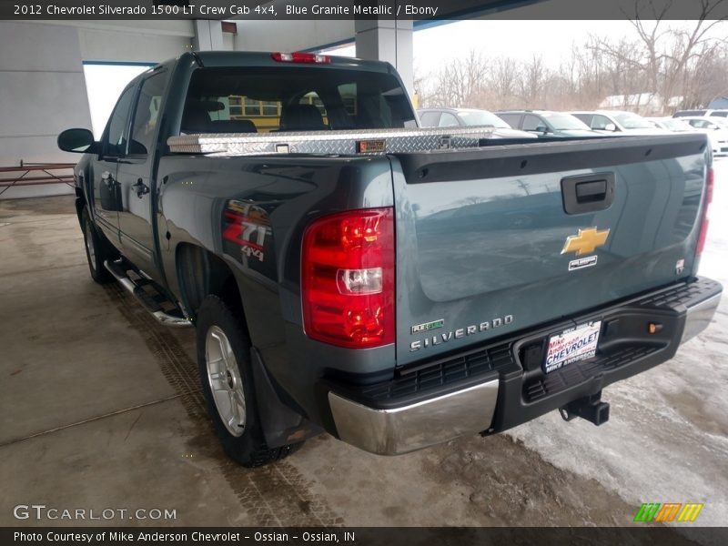 Blue Granite Metallic / Ebony 2012 Chevrolet Silverado 1500 LT Crew Cab 4x4