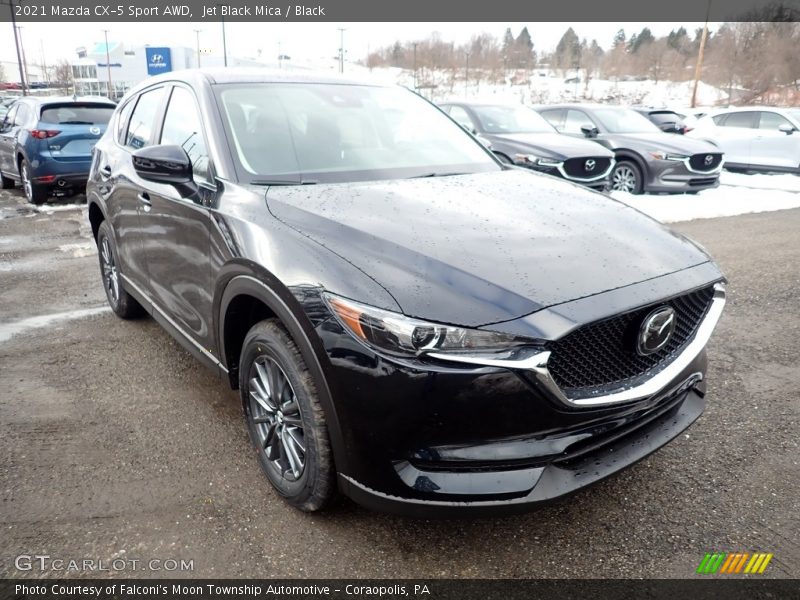 Jet Black Mica / Black 2021 Mazda CX-5 Sport AWD