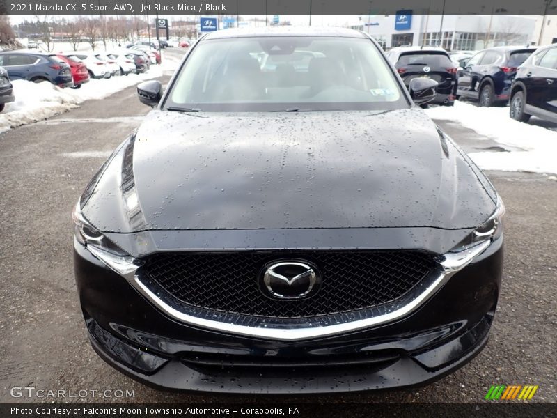 Jet Black Mica / Black 2021 Mazda CX-5 Sport AWD