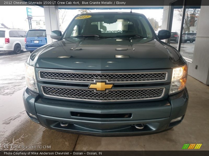 Blue Granite Metallic / Ebony 2012 Chevrolet Silverado 1500 LT Crew Cab 4x4