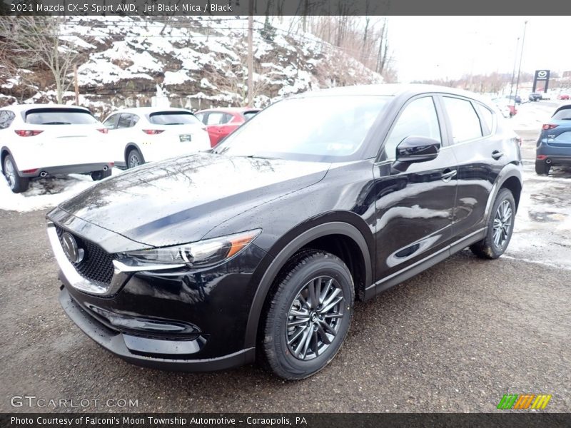 Jet Black Mica / Black 2021 Mazda CX-5 Sport AWD