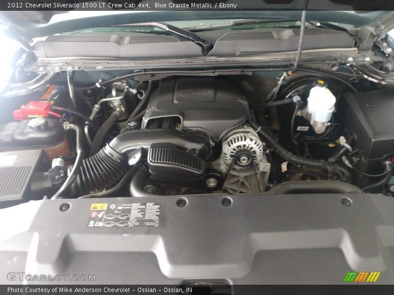 Blue Granite Metallic / Ebony 2012 Chevrolet Silverado 1500 LT Crew Cab 4x4