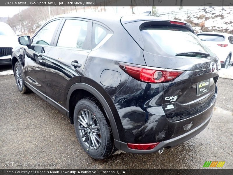 Jet Black Mica / Black 2021 Mazda CX-5 Sport AWD