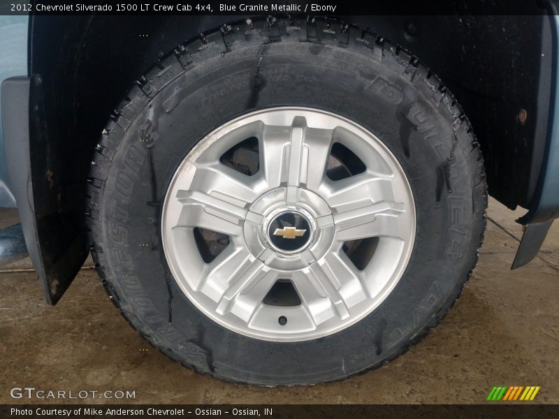 Blue Granite Metallic / Ebony 2012 Chevrolet Silverado 1500 LT Crew Cab 4x4