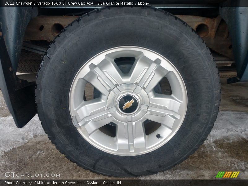 Blue Granite Metallic / Ebony 2012 Chevrolet Silverado 1500 LT Crew Cab 4x4