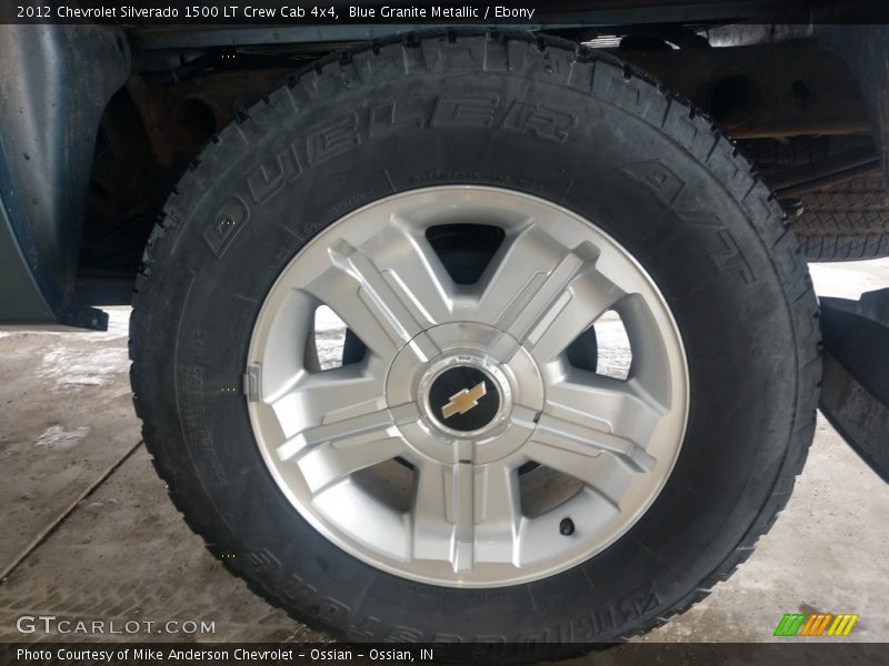 Blue Granite Metallic / Ebony 2012 Chevrolet Silverado 1500 LT Crew Cab 4x4