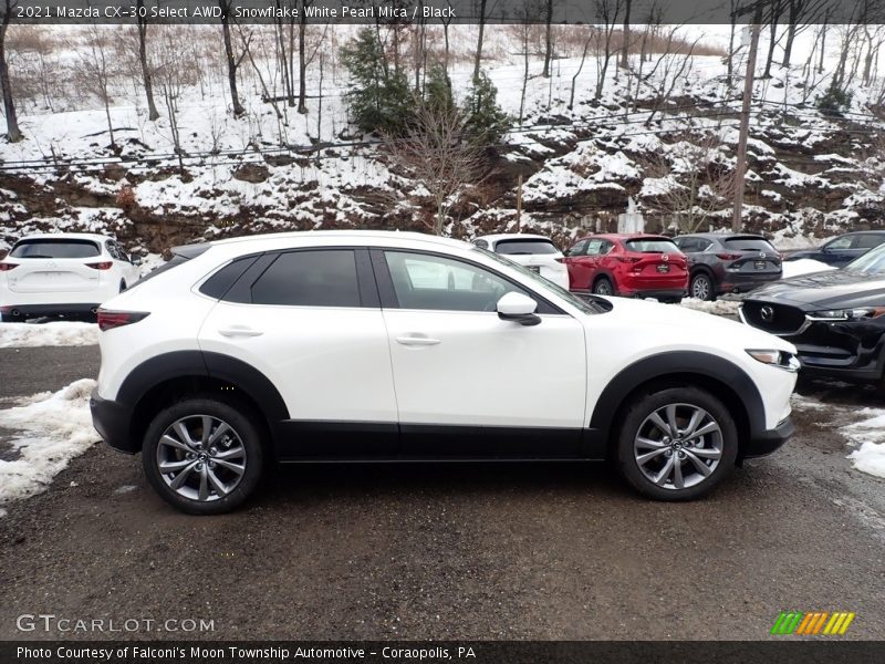 Snowflake White Pearl Mica / Black 2021 Mazda CX-30 Select AWD