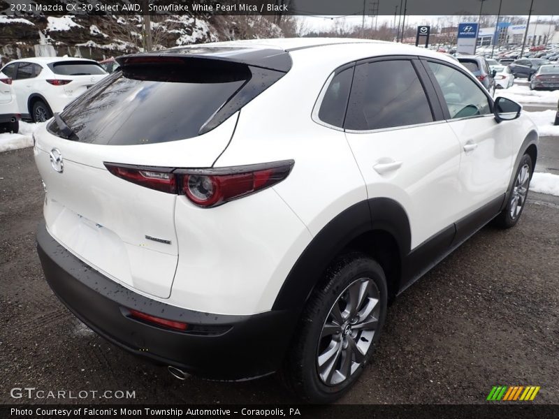 Snowflake White Pearl Mica / Black 2021 Mazda CX-30 Select AWD